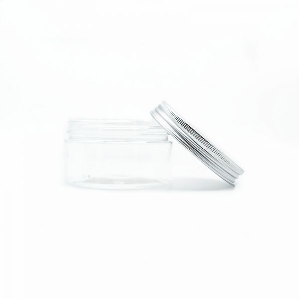 200ml PET Plastic Jars With Aluminum Lid (6.8 oz - Low)