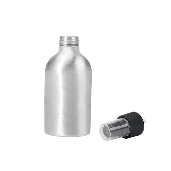 250 ml Aluminum Spray Bottle With Black Spray Cap