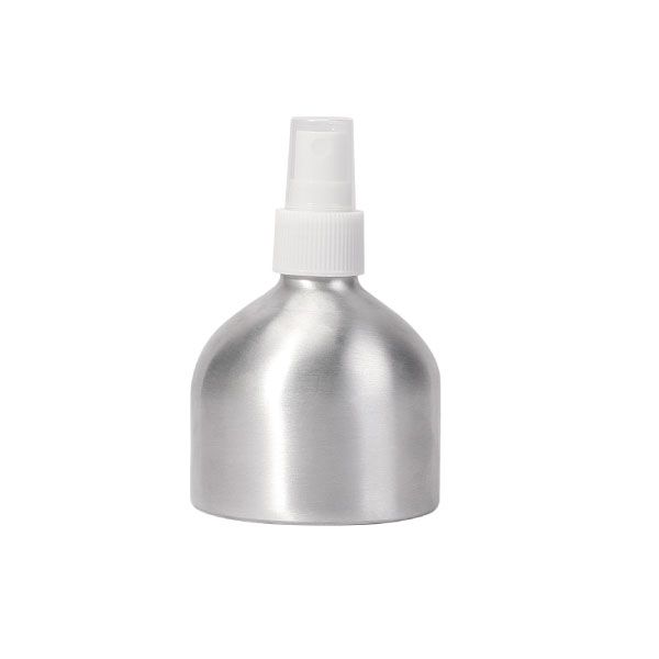 250 ml Aluminum Spray Bottle With Wide Size and White Spray Cap