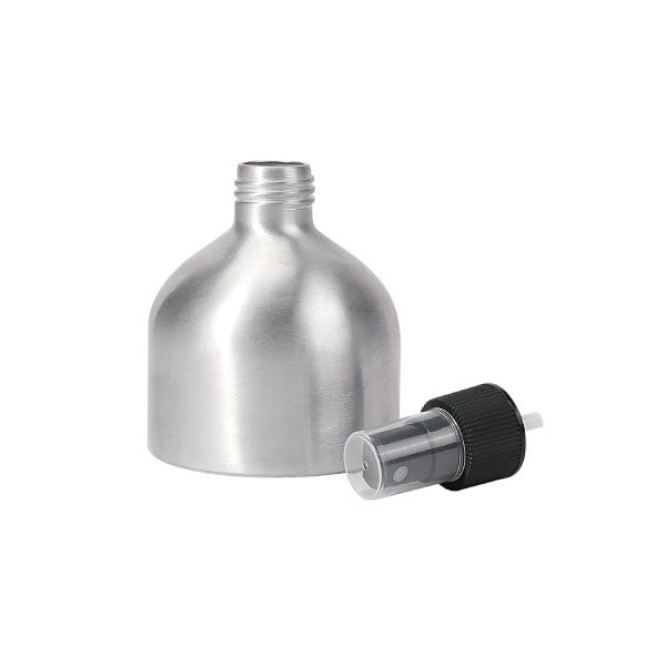 250 ml Aluminum Spray Bottle With Wide Size and Black Spray Cap