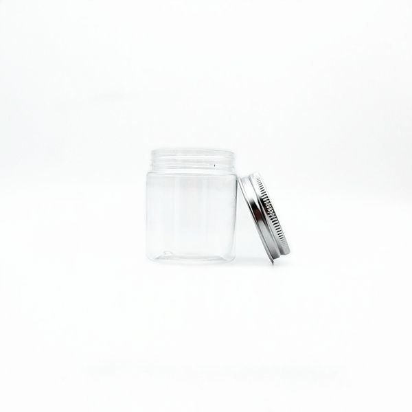 80ml PET Plastic Jars With Aluminum Lid (2.7 oz - High)