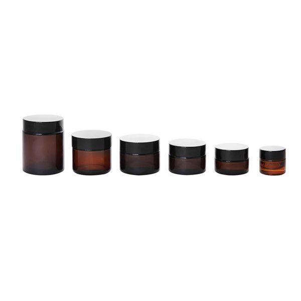 100ml Amber Cosmetic Jars (3.38 oz)