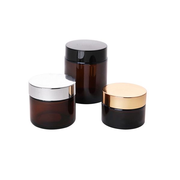100ml Amber Cosmetic Jars (3.38 oz)