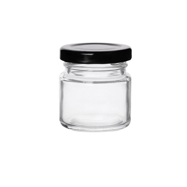 80ml Straight Sided Glass Jars With Lids (2.7 oz)
