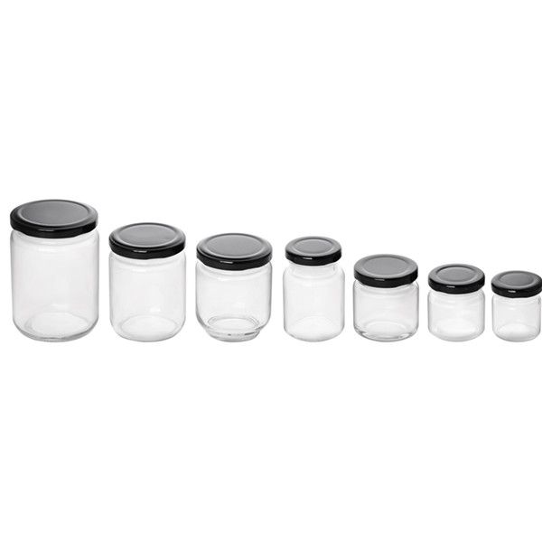 30ml Straight Sided Glass Jars With Lids (1 oz)