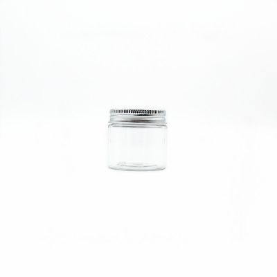 60ml PET Plastic Jars With Aluminum Lid (2 oz)