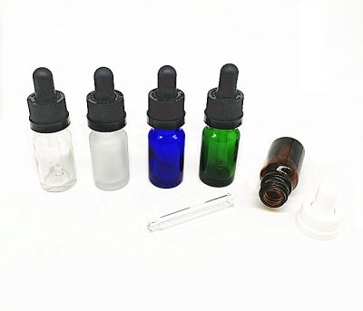 10ml Boston Round Bottles with Pipette (0.34 oz) 