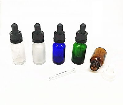 15ml Boston Round Bottles with Pipette (0.5 oz)