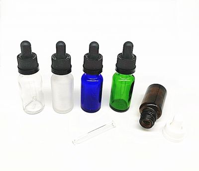 20ml Boston Round Bottles with Pipette (0.68 oz)