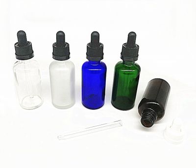 50ml Boston Round Bottles with Pipette (1.7 oz) 
