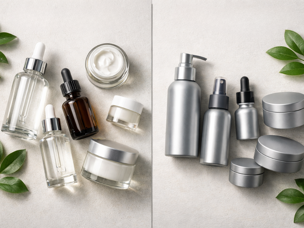 The Roles of Aluminum and Glass in High-End Cosmetics Packaging