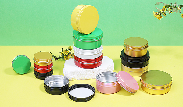 Colorful aluminum tins