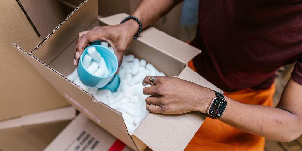 Packging-with-styrofoam