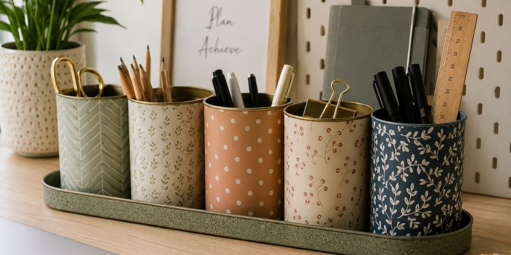 Pen-holder-using-aluminum-tins