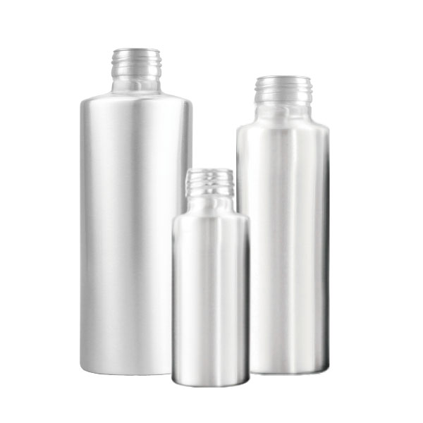 Aluminum Bottles with Flat Shoulder