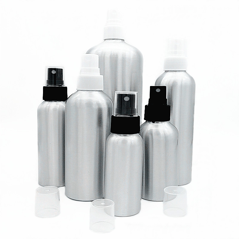 Aluminum Bottles with Spray Cap