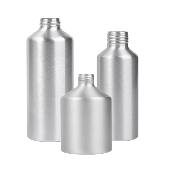 Aluminum Bottles with Flat Shoulder